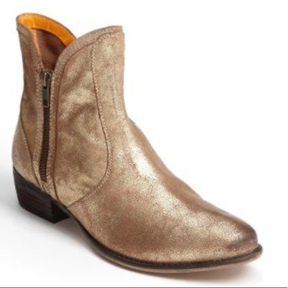 Seychelles Gold Ankle Boots